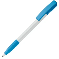 Długopis Nash Grip / Biały / jasnoniebieski LT80801-N0112