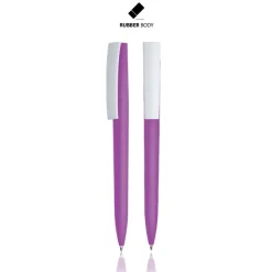 Długopis plastikowy soft touch / Rubby / Purple IP13139057