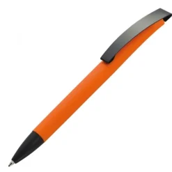 Długopis plastikowy soft touch BRESCIA / Pomarańczowy 009910
