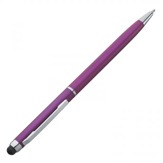 Długopis plastikowy touch pen KIMBERLY / Fioletowy 1878612