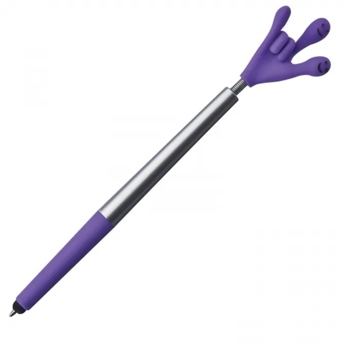Długopis plastikowy touch pen Smile Hand CrisMa KARINA / Fioletowy 1341512