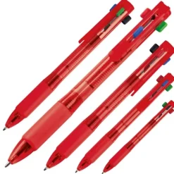 Długopis plastikowy 4w1 NEAPEL / Czerwony 078905