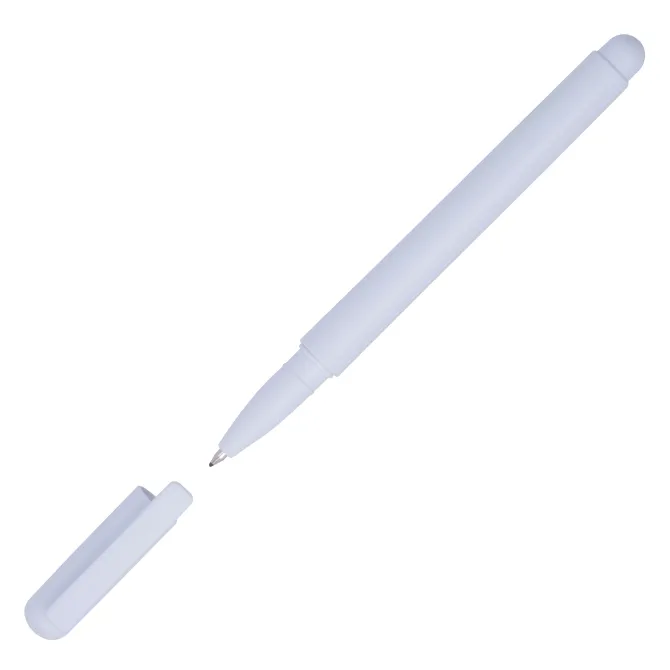 Długopis plastikowy z ABS żelowy JUDITH / Biały 1536606