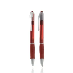 Długopis plastikowy z ergonomicznym uchwytem / Priny / Czerwony IP13132752