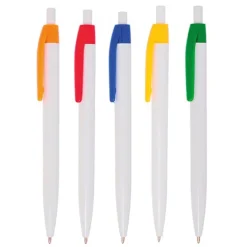 Długopis plastikowy z kolorowym klipsem / Coloxo / Żółty IP13140522