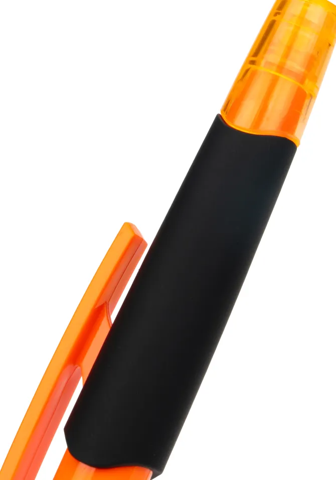 Długopis plastikowy z zakreślaczem touch pen EMMETT / Pomarańczowy 1096510