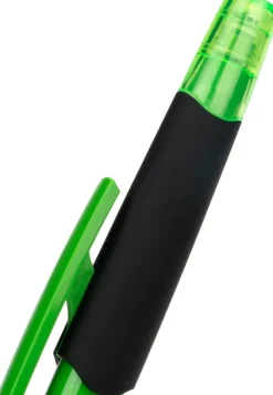 Długopis plastikowy z zakreślaczem touch pen EMMETT / Jasnozielony 1096529