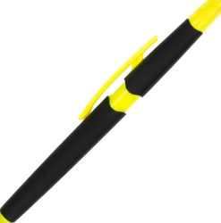 Długopis plastikowy z zakreślaczem touch pen EMMETT / żółty 1096508