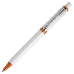 Długopis Raja nieprzezroczysty / Biały / pomarańczowy LT87520-N0126