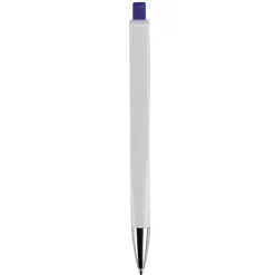 Długopis RIva w mocnym kolorze / Biały / ciemnoniebieski LT80835-N0110
