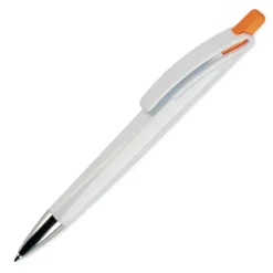 Długopis RIva w mocnym kolorze / Biały / niebieski LT80835-N0111