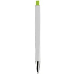 Długopis RIva w mocnym kolorze / Biały / jasnozielony LT80835-N0132