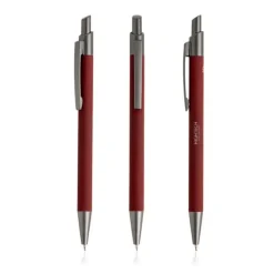 Długopis Soft Touch z recyklingowanego aluminium / Peralu / Granatowy IP13159465