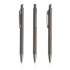 Długopis Soft Touch z recyklingowanego aluminium / Peralu / Granatowy IP13159465