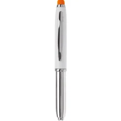 Długopis Stylus Shine+rysik / Biały / pomarańczowy LT87794-N0126