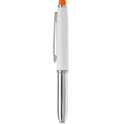Długopis Stylus Shine+rysik / Biały / pomarańczowy LT87794-N0126