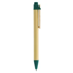 Długopis tekturowy z drewnianym klipsem / Recypen / Pomarańczowy IP13127432