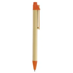 Długopis tekturowy z drewnianym klipsem / Recypen / Czarny IP13127411