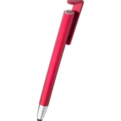 Długopis, touch pen, stojak na telefon / Czerwony V1753-05