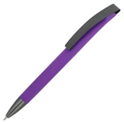 Długopis Vegas z metalowym klipsem Softtouch / Purpurowy LT87893-N0072