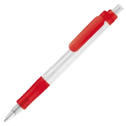 Długopis Vegetal Pen Clear przejrzysty / Ecru / czerwony LT87540-N5421