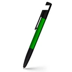 Długopis wielofunkcyjny, touch pen, stojak na telefon, czyścik do ekranu, linijka, śrubokręty | Tonu / Zielony V1849-06