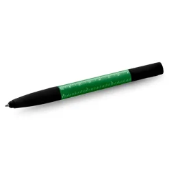 Długopis wielofunkcyjny, touch pen, stojak na telefon, czyścik do ekranu, linijka, śrubokręty | Tonu / Zielony V1849-06