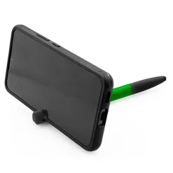 Długopis wielofunkcyjny, touch pen, stojak na telefon, czyścik do ekranu, linijka, śrubokręty | Tonu / Zielony V1849-06