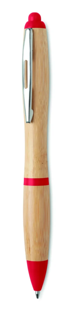 Długopis z bambusa / Czerwony MO9485-05