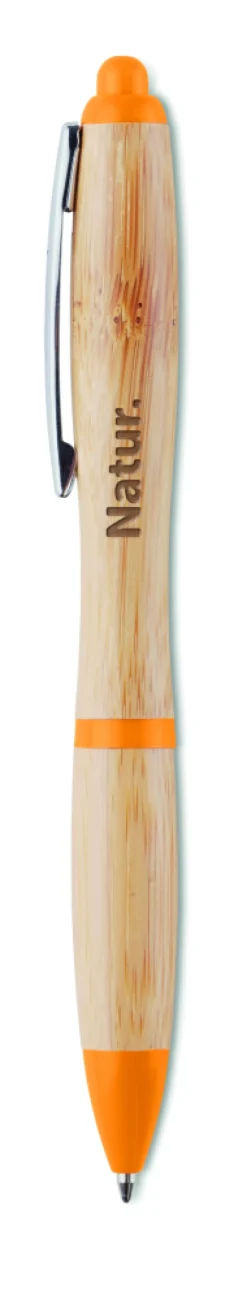 Długopis z bambusa / Pomarańczowy MO9485-10