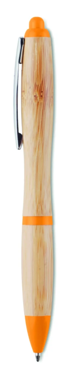 Długopis z bambusa / Pomarańczowy MO9485-10