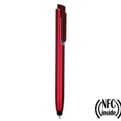 Długopis z chipem NFC, touch pen | Henrietta / Czerwony V9343-05