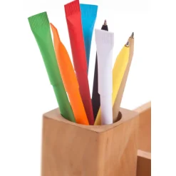 Długopis ze zrolowanego papieru z zatyczką | Debra / Zielony V1630-06