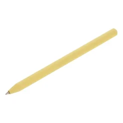 Długopis ze zrolowanego papieru z zatyczką | Debra / żółty V1630-08