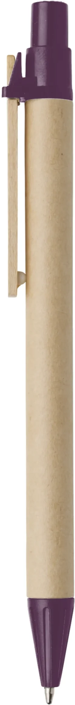 Długopis z kartonu / Fioletowy V1194-13