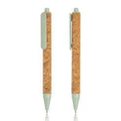 Długopis z korka i włókien pszenicy / Coreat / Mint Green IP13151145