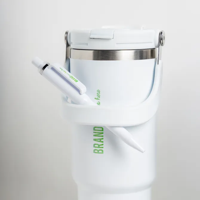 Długopis z recyklingowanego ABS / Penley / Biały IP13152200