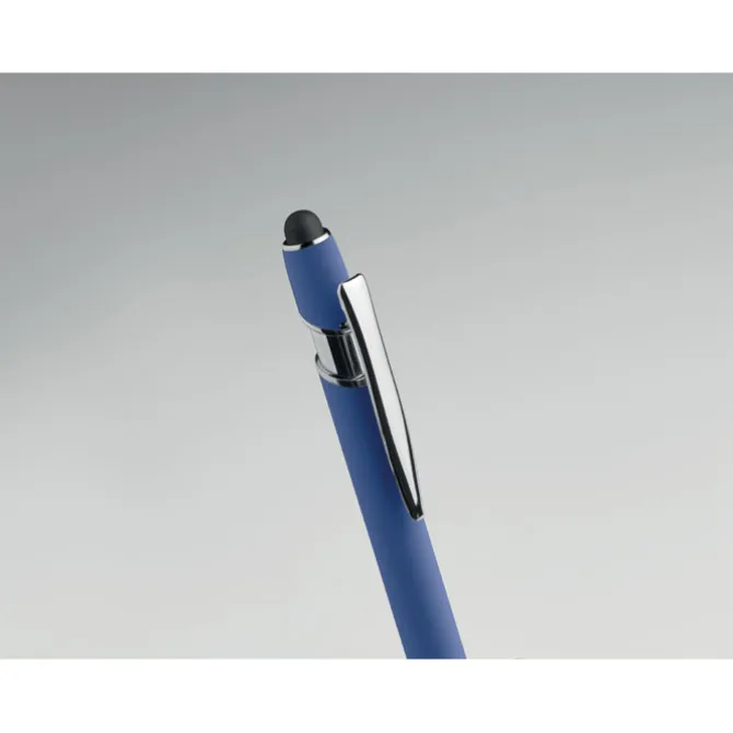 Długopis z rysikiem aluminium / Niebieski MO2798-37