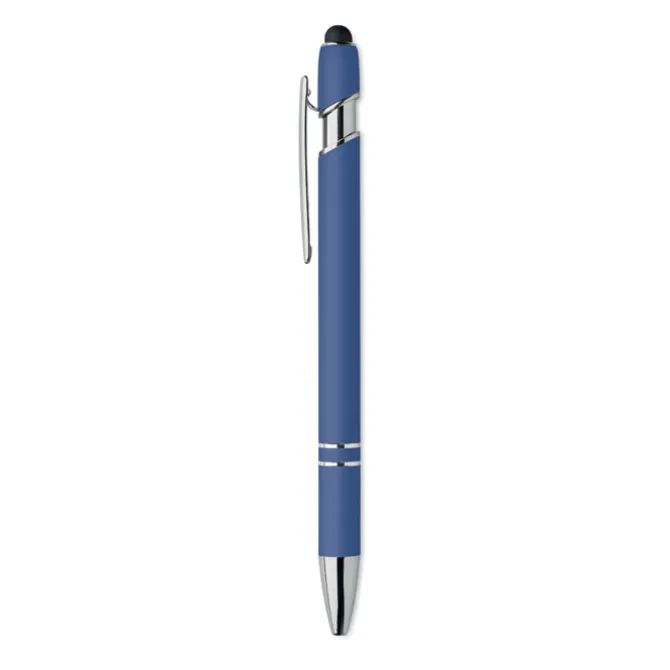 Długopis z rysikiem aluminium / Niebieski MO2798-37