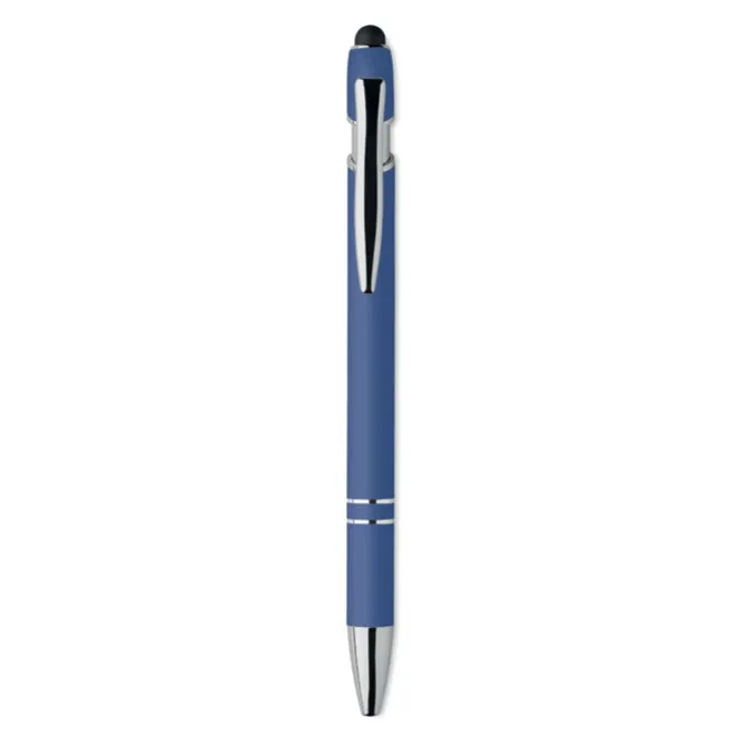Długopis z rysikiem aluminium / Niebieski MO2798-37