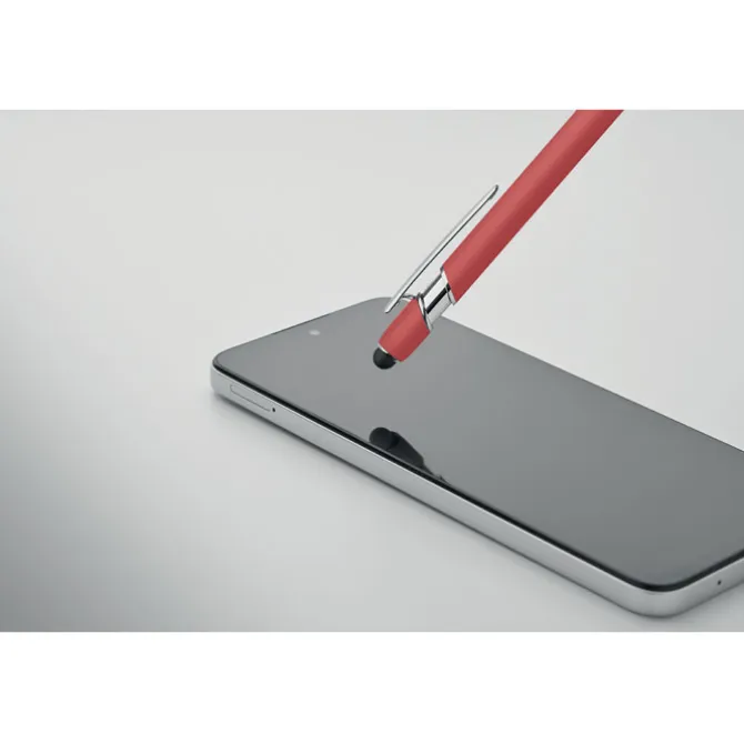Długopis z rysikiem aluminium / Bialy MO2798-06