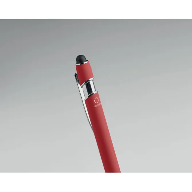 Długopis z rysikiem aluminium / Bialy MO2798-06