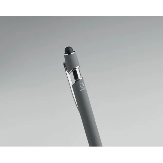 Długopis z rysikiem aluminium / Fioletowy MO2798-21