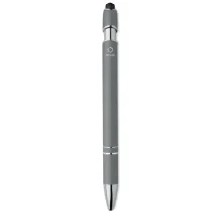 Długopis z rysikiem aluminium / Fioletowy MO2798-21