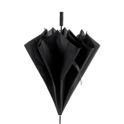 Duży wiatroodporny parasol automatyczny / Czarny V0721-03