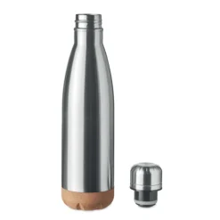 Dwuścienna butelka 500 ml / Srebrny mat MO6313-16