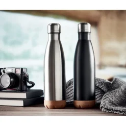 Dwuścienna butelka 500 ml / Srebrny mat MO6313-16