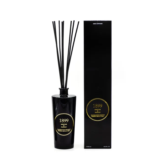 Dyfuzor Premium Reed 500ml Menthe and Basilic CERERIA MOLLA / Czarny, złoty B3CM-7781