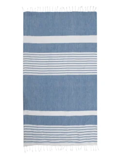 ELLA HAMAM 145X250CM, NIEBIESKI / Niebieski 5018458-