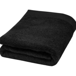 Ellie bawełniany ręcznik kąpielowy o gramaturze 550 g/m² i wymiarach 70 x 140 cm / Czarny 11700690
